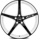 Purchase Top-Quality Illusion White and Black Wheel by RTX (20x8.5 45mm) pa2