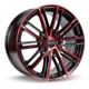 Purchase Top-Quality Strobe 5 Black Machined Red Wheel by RTX (18x8 45mm) pa1