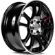 Purchase Top-Quality Twin Black Machined Wheel by RTX (15x6.5 38mm) pa3