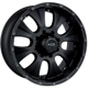 Purchase Top-Quality Crawler Matte Black Wheel by RTX (17x8 20mm) pa1
