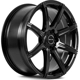 Purchase Top-Quality Compass Gloss Black Wheel by RTX (17x7.5 40mm) pa3