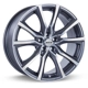 Purchase Top-Quality Contour Gunmetal Machined Wheel by RTX (18x8 42mm) pa1