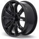 Purchase Top-Quality Black Widow Satin Black Wheel by RTX (17x7.5 42mm) pa3