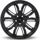Purchase Top-Quality Black Widow Satin Black Wheel by RTX (17x7.5 35mm) pa2
