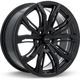 Purchase Top-Quality Black Widow Satin Black Wheel by RTX (17x7.5 35mm) pa3