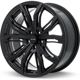 Purchase Top-Quality Black Widow Satin Black Wheel by RTX (17x7.5 35mm) pa4