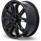 Purchase Top-Quality Black Widow Satin Black Wheel by RTX (18x8 42mm) pa3