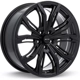 Purchase Top-Quality Black Widow Satin Black Wheel by RTX (19x8.5 38mm) pa2
