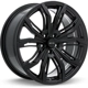 Purchase Top-Quality Black Widow Satin Black Wheel by RTX (20x9 35mm) pa3