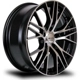 Purchase Top-Quality Vertex Black Machined Wheel by RTX (16x7 40mm) pa1