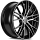Purchase Top-Quality Vertex Black Machined Wheel by RTX (18x8 40mm) pa2