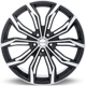 Purchase Top-Quality Black Widow Black Machined Wheel by RTX (17x7.5 42mm) pa4