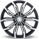 Purchase Top-Quality Black Widow Black Machined Wheel by RTX (18x8 42mm) pa1