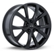 Purchase Top-Quality Flint Satin Black Wheel by RTX (18x8 42mm) pa1