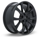 Purchase Top-Quality Flint Satin Black Wheel by RTX (18x8 42mm) pa2