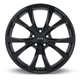Purchase Top-Quality Flint Satin Black Wheel by RTX (18x8 42mm) pa3