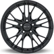 Purchase Top-Quality Vertex Satin Black Wheel by RTX (17x7.5 40mm) pa2