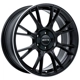 Purchase Top-Quality Vapor Black with Machined Lip Wheel by RTX (16x7 40mm) pa1
