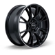 Purchase Top-Quality Vapor Black with Machined Lip Wheel by RTX (17x7.5 40mm) pa3