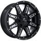 Purchase Top-Quality Ravine Black Milled Wheel by RTX (17x8 15mm) pa1