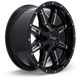 Purchase Top-Quality Ravine Black Milled Wheel by RTX (17x8 15mm) pa2