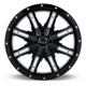 Purchase Top-Quality Ravine Black Milled Wheel by RTX (17x8 15mm) pa3