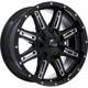 Purchase Top-Quality Ravine Black Milled Wheel by RTX (17x8 10mm) pa1