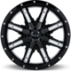 Purchase Top-Quality Ravine Black Milled Wheel by RTX (17x8 10mm) pa2