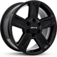 Purchase Top-Quality Glacier Satin Black Wheel by RTX (17x8 15mm) pa1
