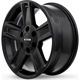 Purchase Top-Quality Glacier Satin Black Wheel by RTX (17x8 15mm) pa2