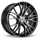 Purchase Top-Quality Vertex Black Machined Wheel by RTX (16x7 35mm) pa1