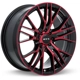 Purchase Top-Quality Vertex Black Machined Red Wheel by RTX (17x7.5 40mm) pa1