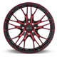 Purchase Top-Quality Vertex Black Machined Red Wheel by RTX (17x7.5 40mm) pa2