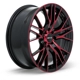 Purchase Top-Quality Vertex Black Machined Red Wheel by RTX (18x8 40mm) pa1