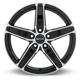 Purchase Top-Quality Frost Black Machined Wheel by RTX (17x7 42mm) pa2