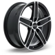 Purchase Top-Quality Frost Black Machined Wheel by RTX (17x7 42mm) pa3