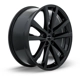 Purchase Top-Quality Whitley Gloss Black Wheel by RTX (18x8 35mm) pa3