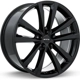 Purchase Top-Quality Whitley Gloss Black Wheel by RTX (20x8.5 38mm) pa1