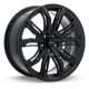 Purchase Top-Quality Black Widow Satin Black Wheel by RTX (17x7.5 38mm) pa2