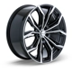 Purchase Top-Quality Black Widow Black Machined Wheel by RTX (16x7 35mm) pa2