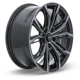 Purchase Top-Quality Black Widow Black Machined Grey Wheel by RTX (18x8 40mm) pa2