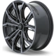 Purchase Top-Quality Black Widow Black Machined Grey Wheel by RTX (18x8 35mm) pa3