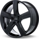 Purchase Top-Quality Lund Satin Black Wheel by RTX (19x8 38mm) pa4