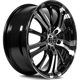 Purchase Top-Quality Arsenic Black Machined Wheel by RTX (15x6.5 40mm) pa2
