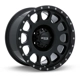 Purchase Top-Quality Baja Satin Black with Milled Rivets Wheel by RTX (17x9 0mm) pa1