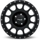 Purchase Top-Quality Baja Satin Black with Milled Rivets Wheel by RTX (17x9 0mm) pa2