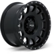 Purchase Top-Quality Baja Satin Black with Milled Rivets Wheel by RTX (17x9 0mm) pa3