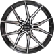 Purchase Top-Quality Slick Black Machined Wheel by RTX (17x7.5 42mm) pa2