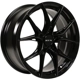 Purchase Top-Quality Slick Gloss Black Wheel by RTX (17x7.5 42mm) pa1
