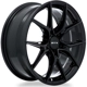 Purchase Top-Quality Slick Gloss Black Wheel by RTX (17x7.5 42mm) pa3